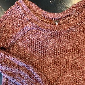 free people chunky knit sweater